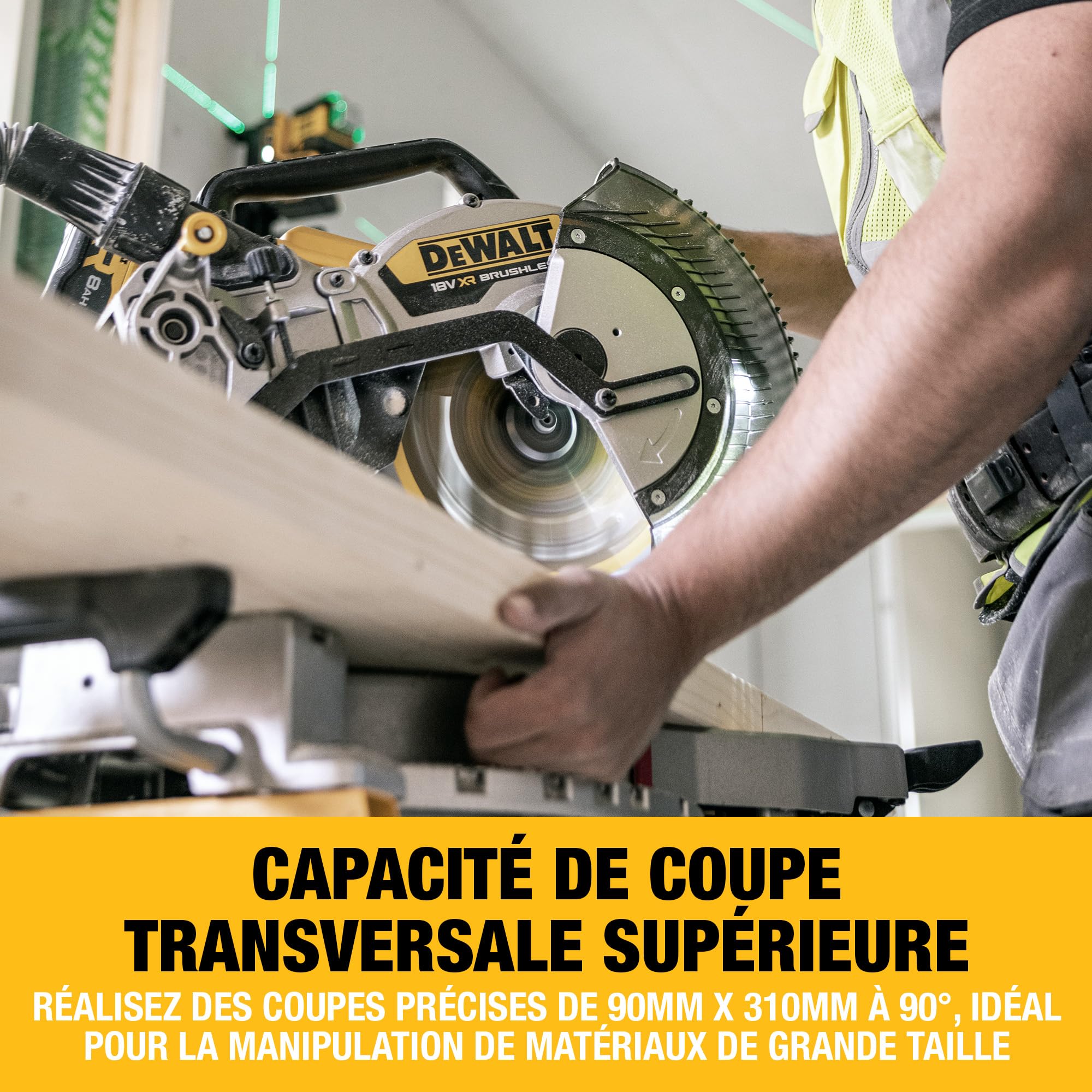 DEWALT Scie à onglet 18V XR 305mm, outil seulement, DCS782N-XJ