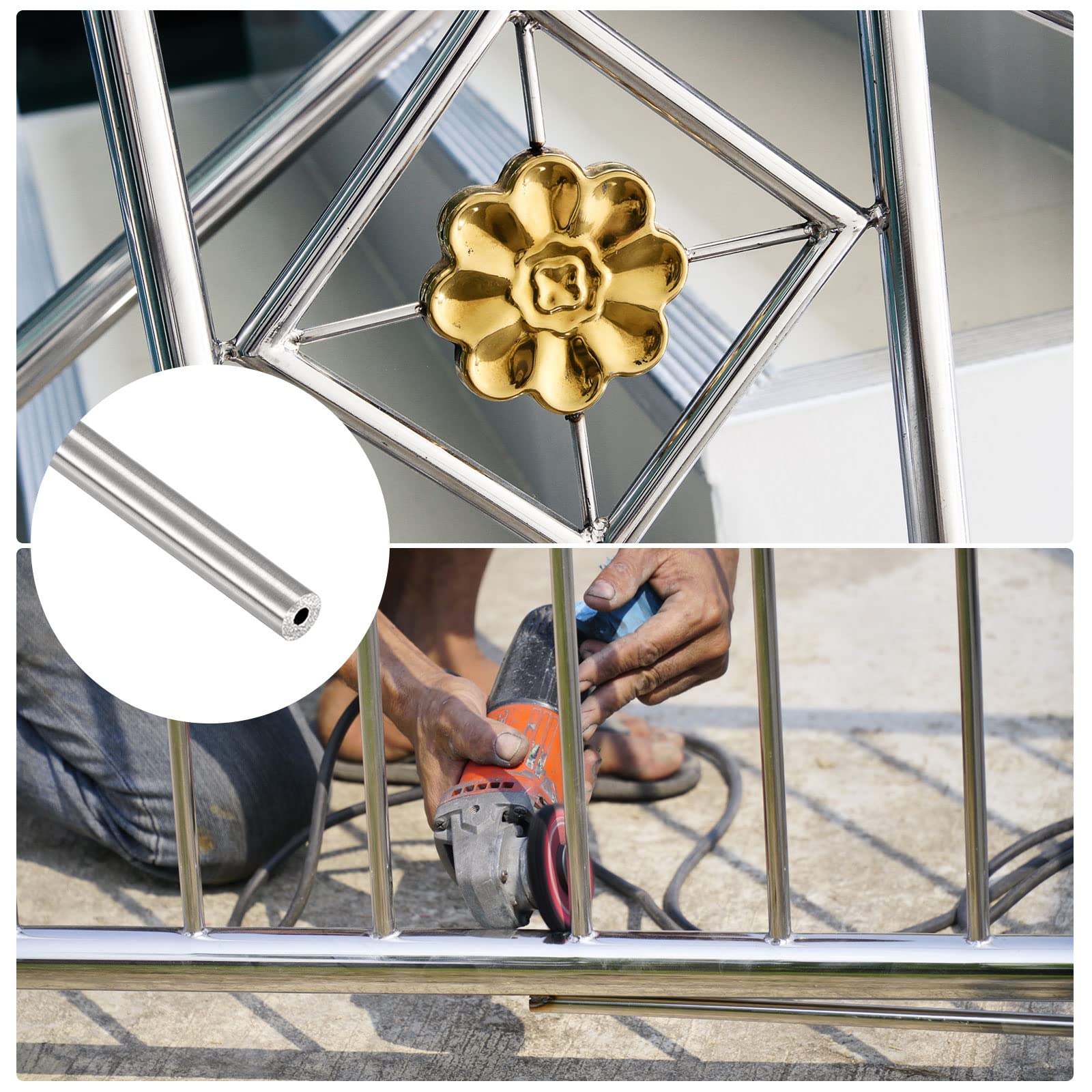METALLIXITY 304 Stainless Steel Tube (10mm OD X 0.8mm Wall T X 250mm L