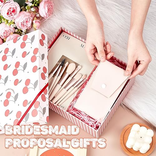 Vista 11 de Tioncy Juego de 12 brochas de maquillaje de viaje, bolsa de pinceles a granel, regalo de dama de honor, fibra sintética, brochas de maquillaje