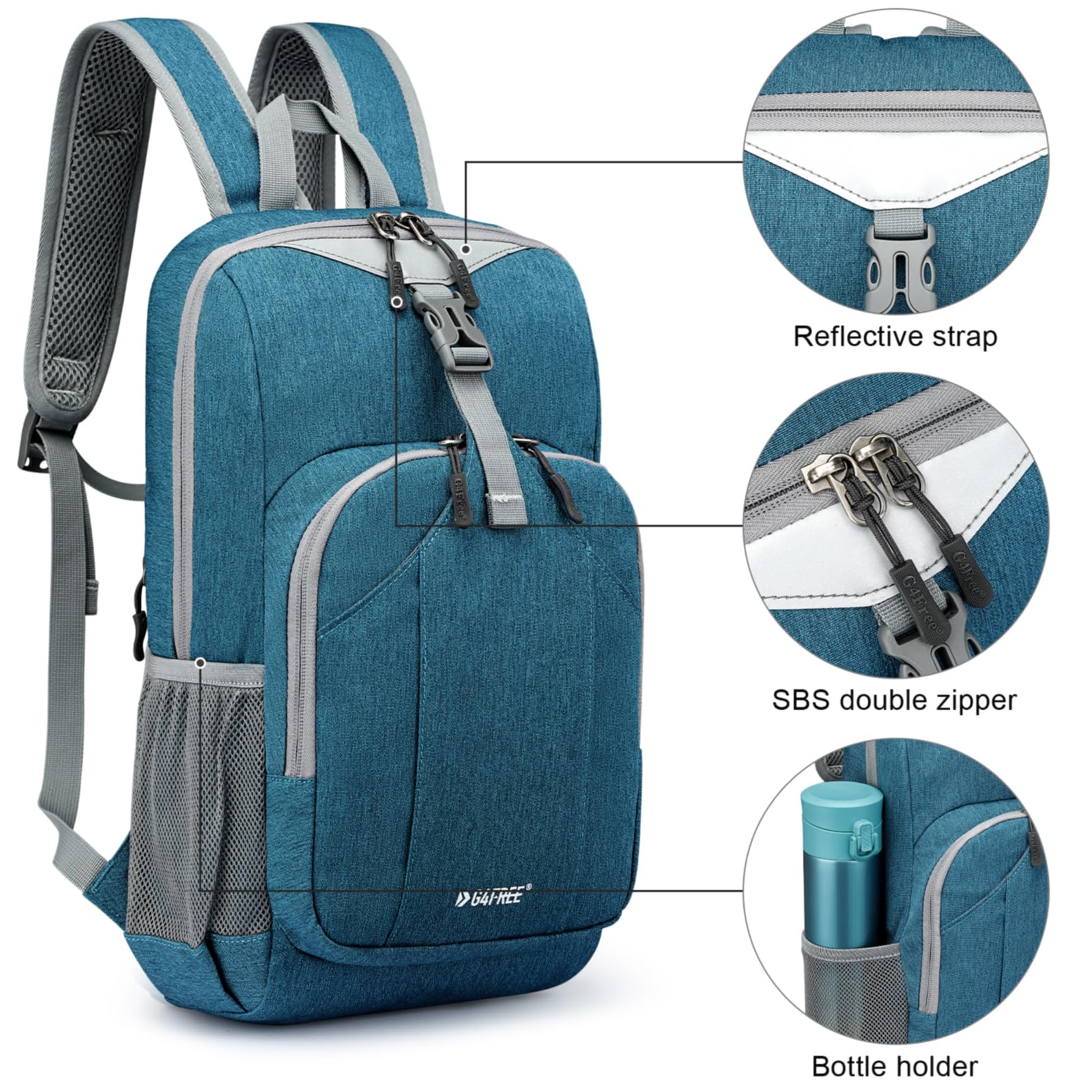G4Free 10L kleinen Rucksack Wandern Rucksack Mini Daypacks Mehrzweck-Reisen Wandern Radfahren Wandern für Männer Frauen