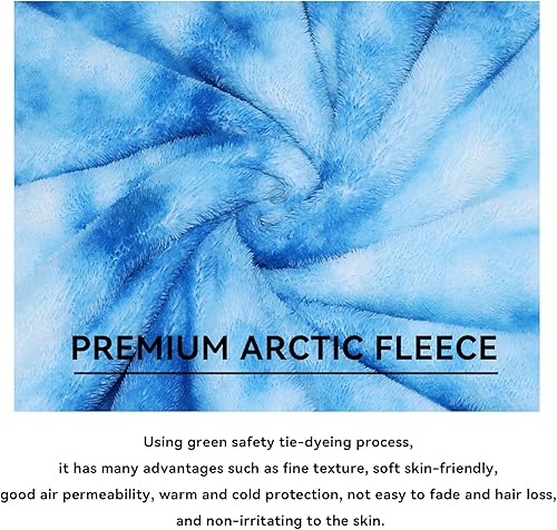 Miniatura 4 de obinsm - Manta de forro de vellón, suave y cálida, para cama, color azul