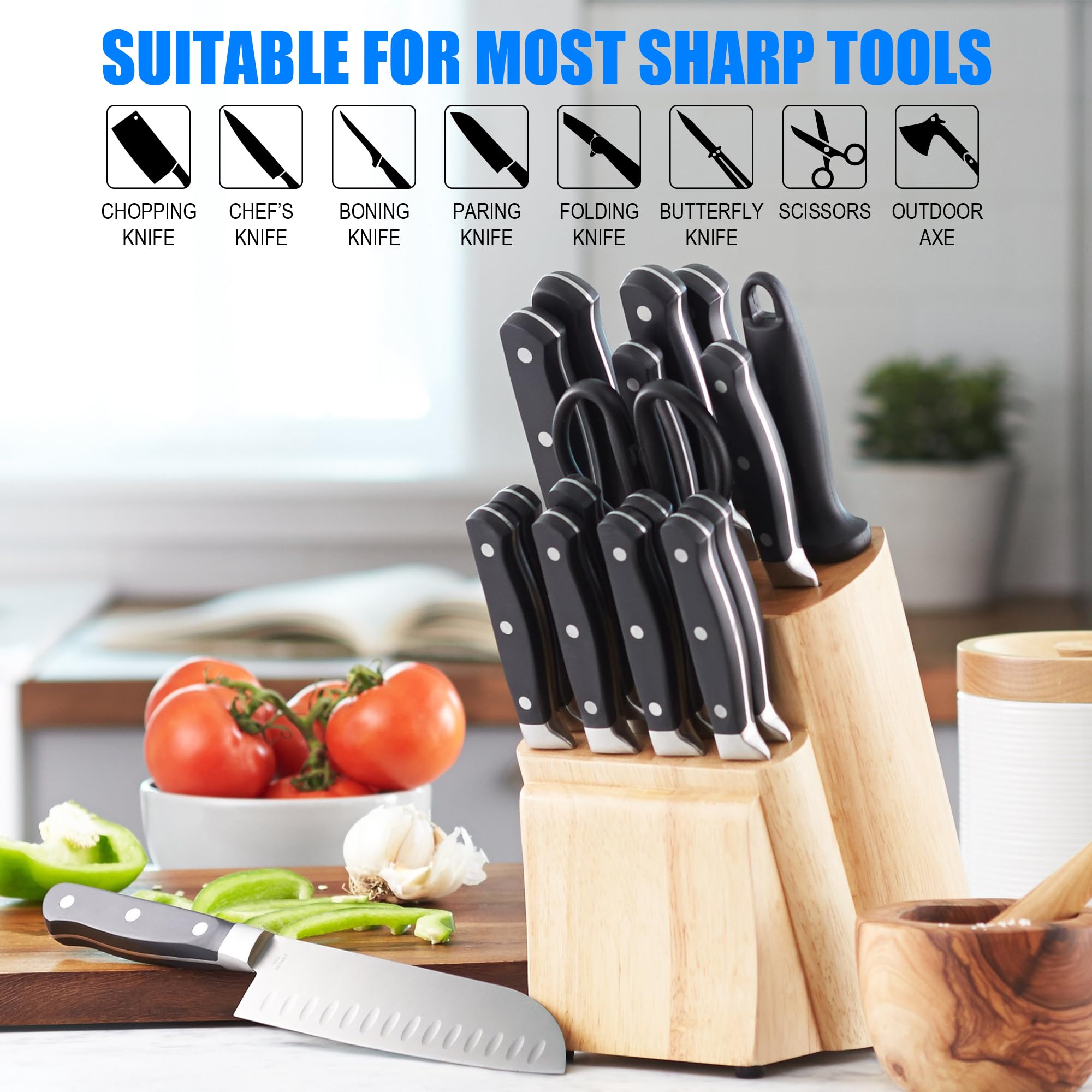 Knife Sharpening Stone Set - Razor Sharp Blades -6