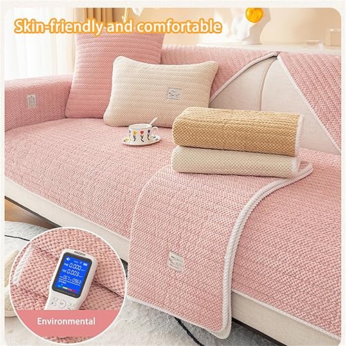 Miniatura 4 de EXTLEZSA Funda de sofá de pana gruesa de 1, 2, 3, 4 plazas, funda de cojín suave antideslizante para sofá de esquina para sala de estar (27.7 x 47.2