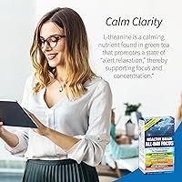 Vista 4 de Applied Nutrition Healthy Brain All Day Focus - 50 tabletas, paquete de 2 - Potente refuerzo cerebral 3 en 1 con extracto de cúrcuma - 50 porciones