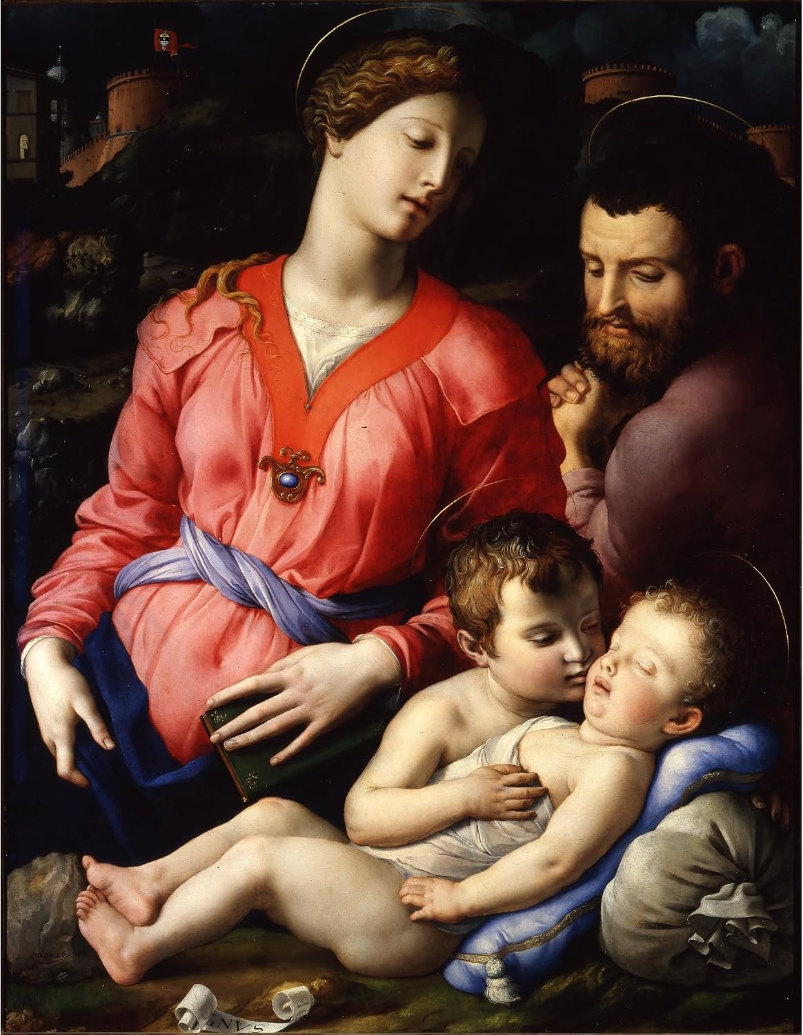 ArtDirect The Panciatichi Holy Family (Circa 1540) Unframed Art Print Giclee Poster by Agnolo Bronzino - Ready for Framing with Customization Sizes 8x10, 11x14, 15x20, 24x31, 36x47 and 46x60 inches