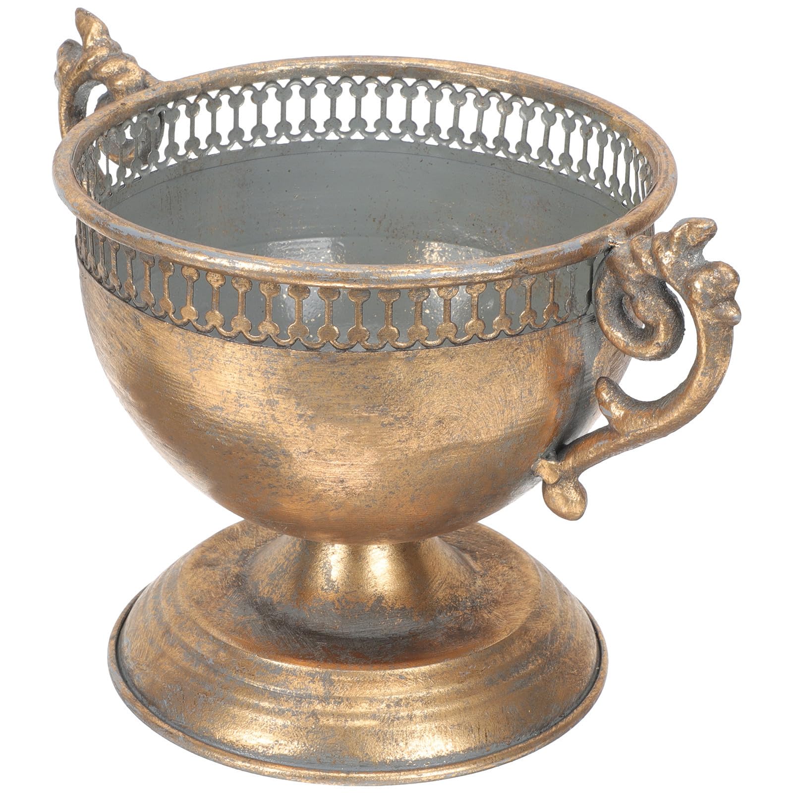 Vase en métal or STOBAZA pour fleurs séchées au design vintage unique