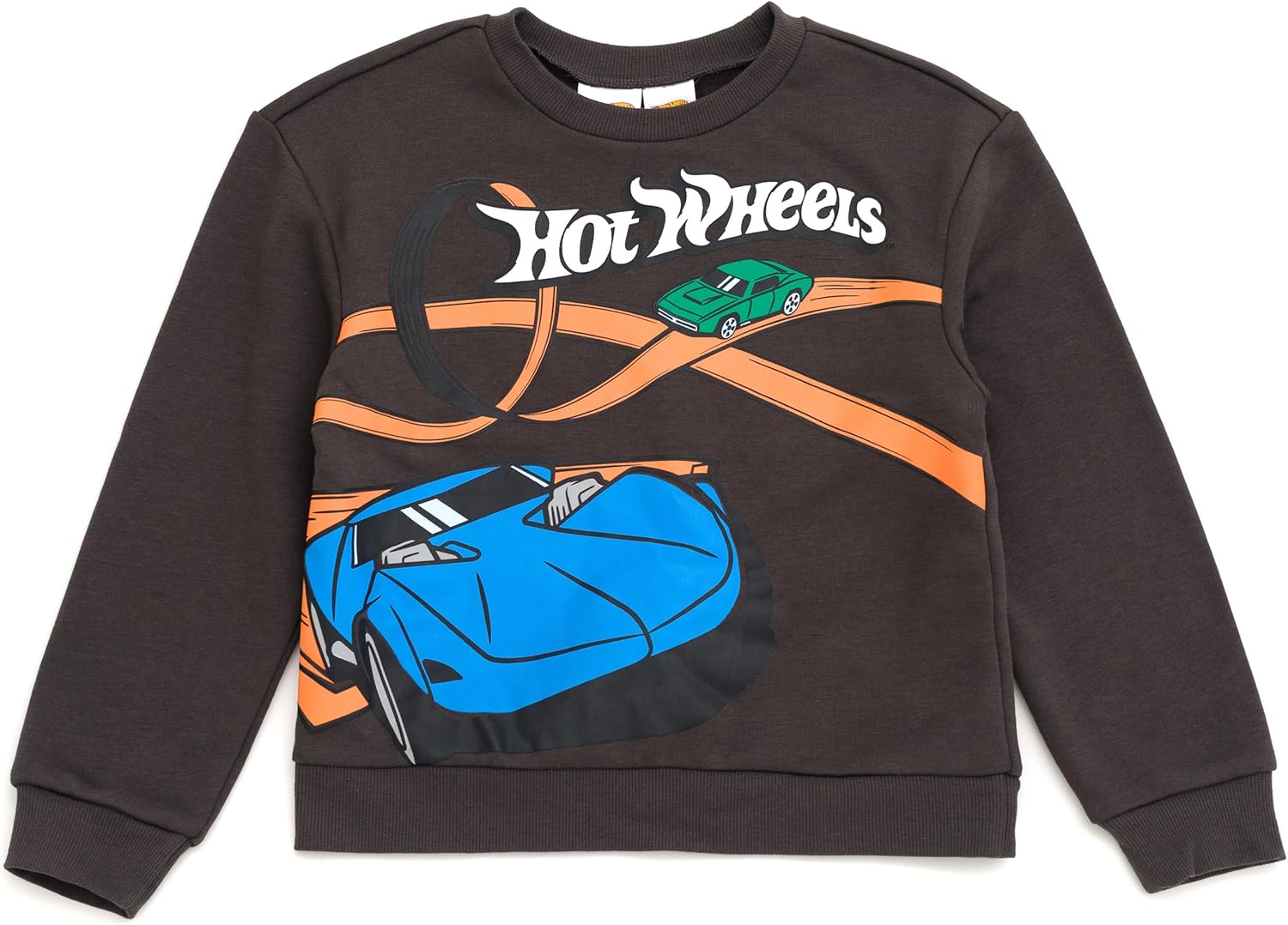 Hot Wheels Fleece Pullover Sweatshirt and Jogger Pants Outfit Set Toddler to Big Kid Sizes (2T - 10-12) - Image 5