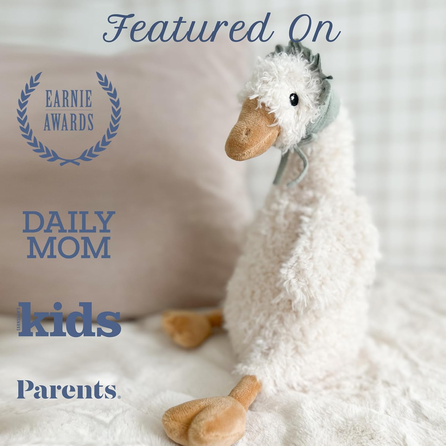 MON AMI Greta Goose 15-Inch Stuffed Farm Animal for Boys & Girls | Soft Goose Plush Toy | Farmyard Playtime Companion | Nursery Décor | Gift for All Ages