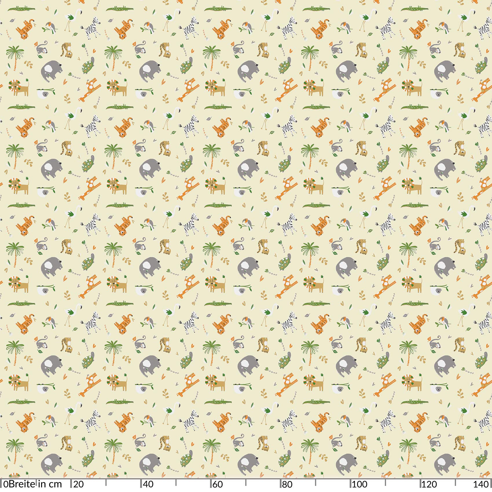 ANRO Tischdecke Wachstuch abwaschbar Wachstuchtischdecke Wachstischdecke Kinder Geburtstag Tiere Hellgrün 260x140cm mit Saum - Eingefasst