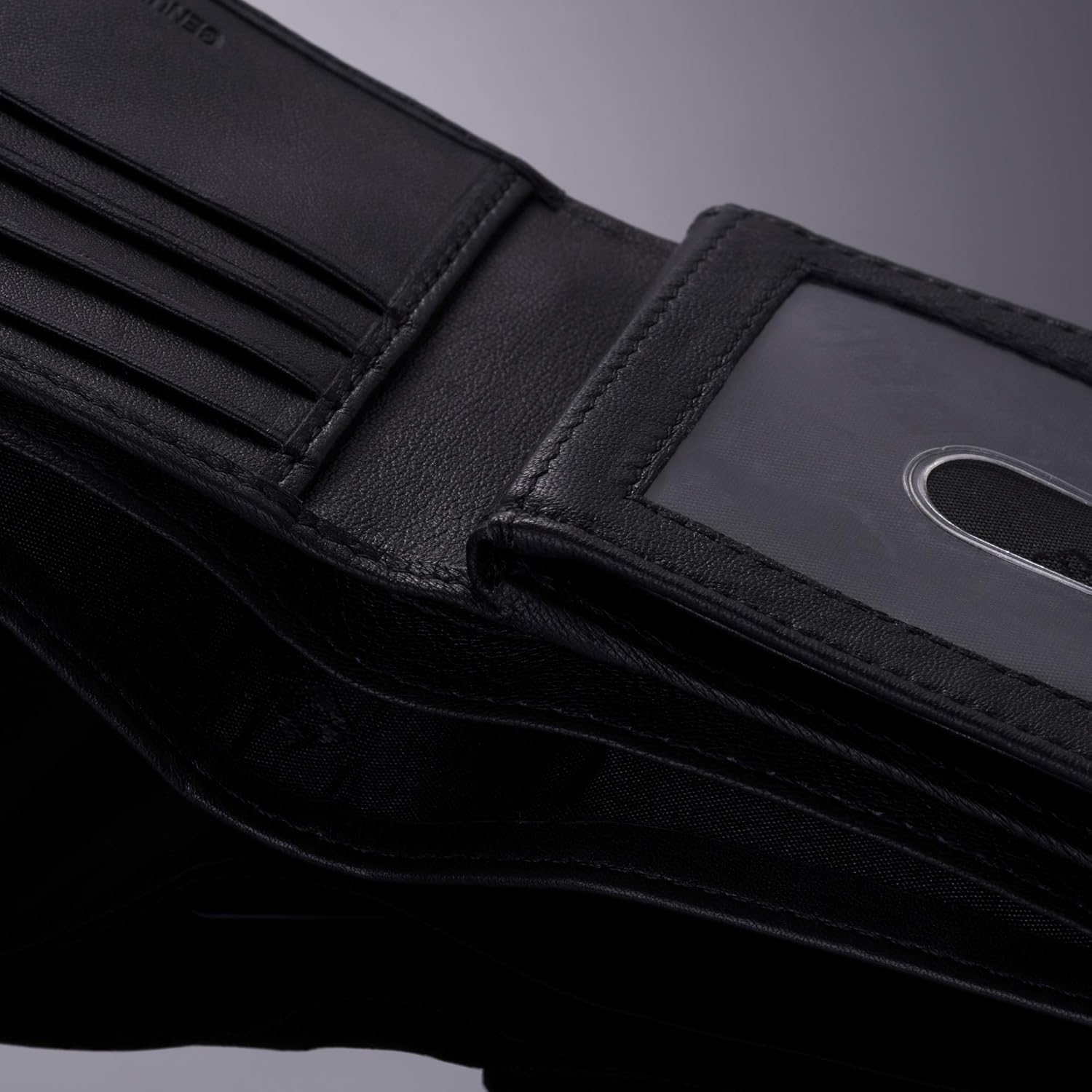 Alpine Swiss Mens Commuter Bifold Wallet Genuine Leather Comes in Gift Bag - Image 5