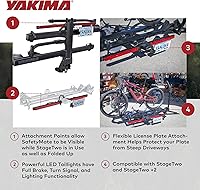 Vista 4 de Yakima SafetyMate - Kit de iluminación y placa StageTwo accesorio con barra de luz LED, luces traseras LED, accesorio de matrícula y se adapta a