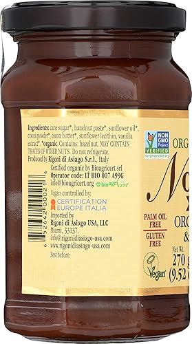 Miniatura 6 de Rigoni Di Asiago Nocciolata sin lácteos avellana y cacao orgánicos 952onzas