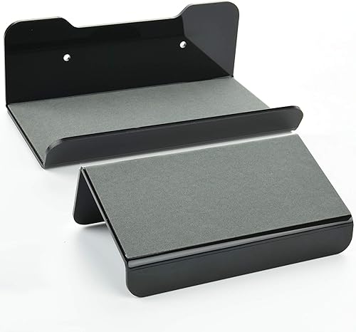 Miniatura 4 de Cosmos 2 estantes de pared flotantes de acrílico para montaje en pared estante de almacenamiento para decoración del hogar, dormitorio, estantería,