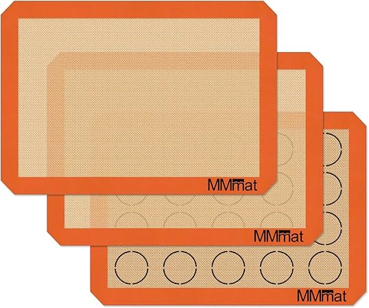 MMmat German-Silicone Baking Mats (3-Pack, Half-Sheet)