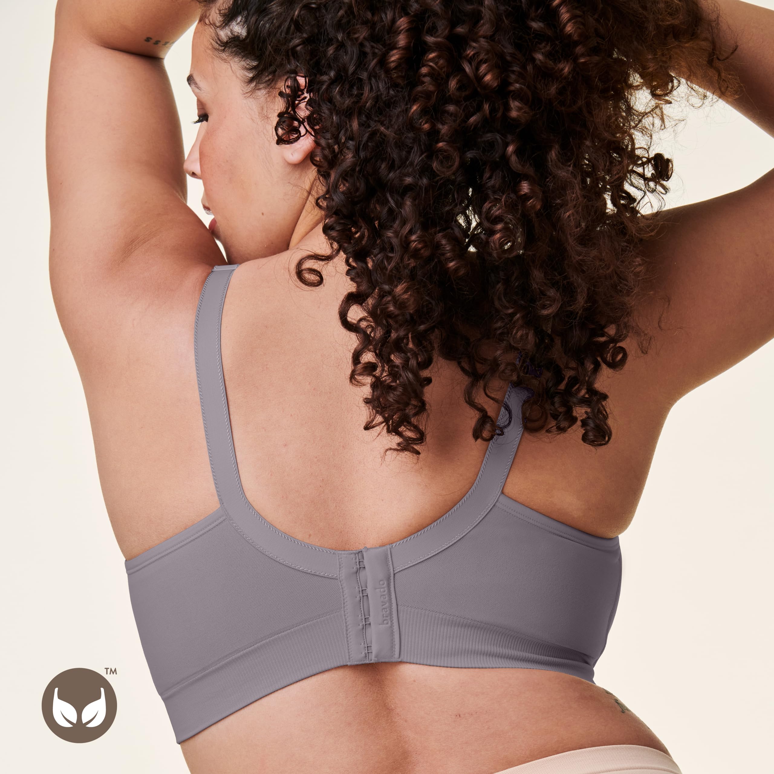 BRAVADO! DESIGNS Body Silk Seamless - Sujetador inalámbrico para Maternidad y enfermería (Copa A, B, C, D, DD/E, DDD/F)