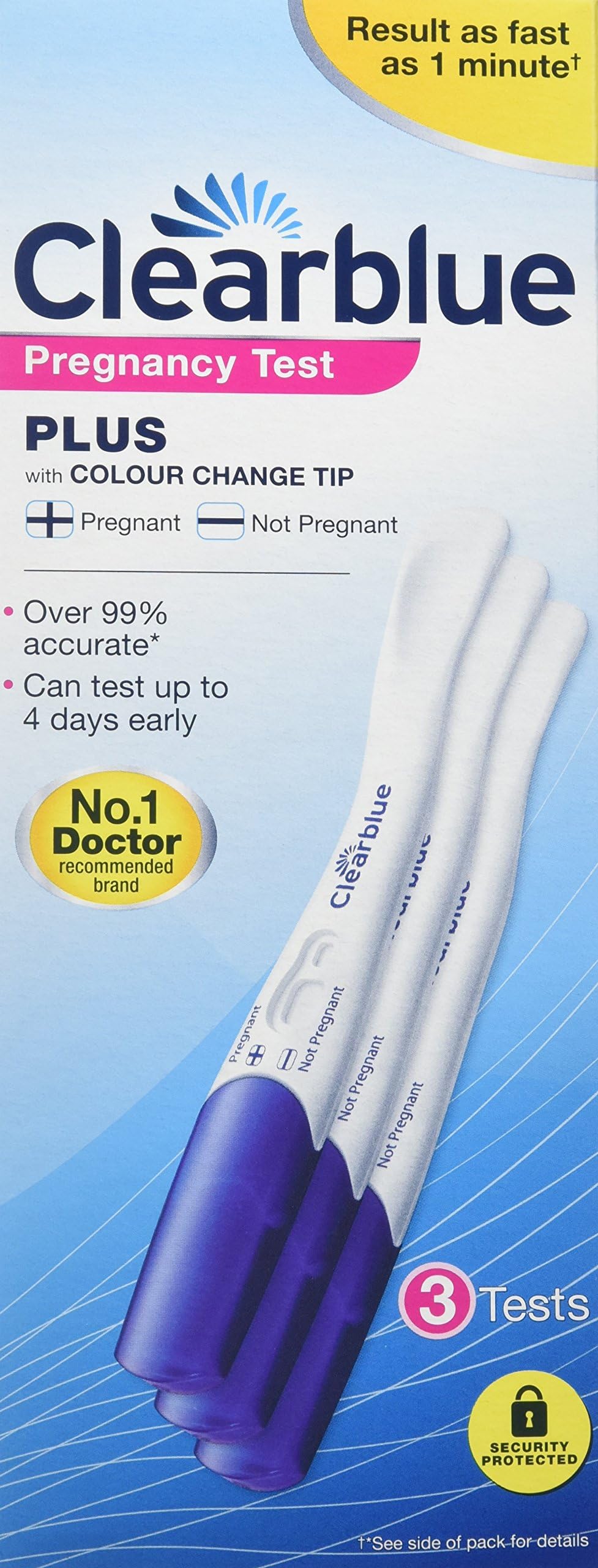 Plus Pregnancy Test, Kit of 3 Tests