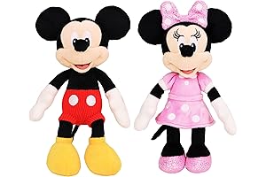 Disney Junior Mickey Mouse and Minnie Mouse Cuddle and Snuggle Plushies