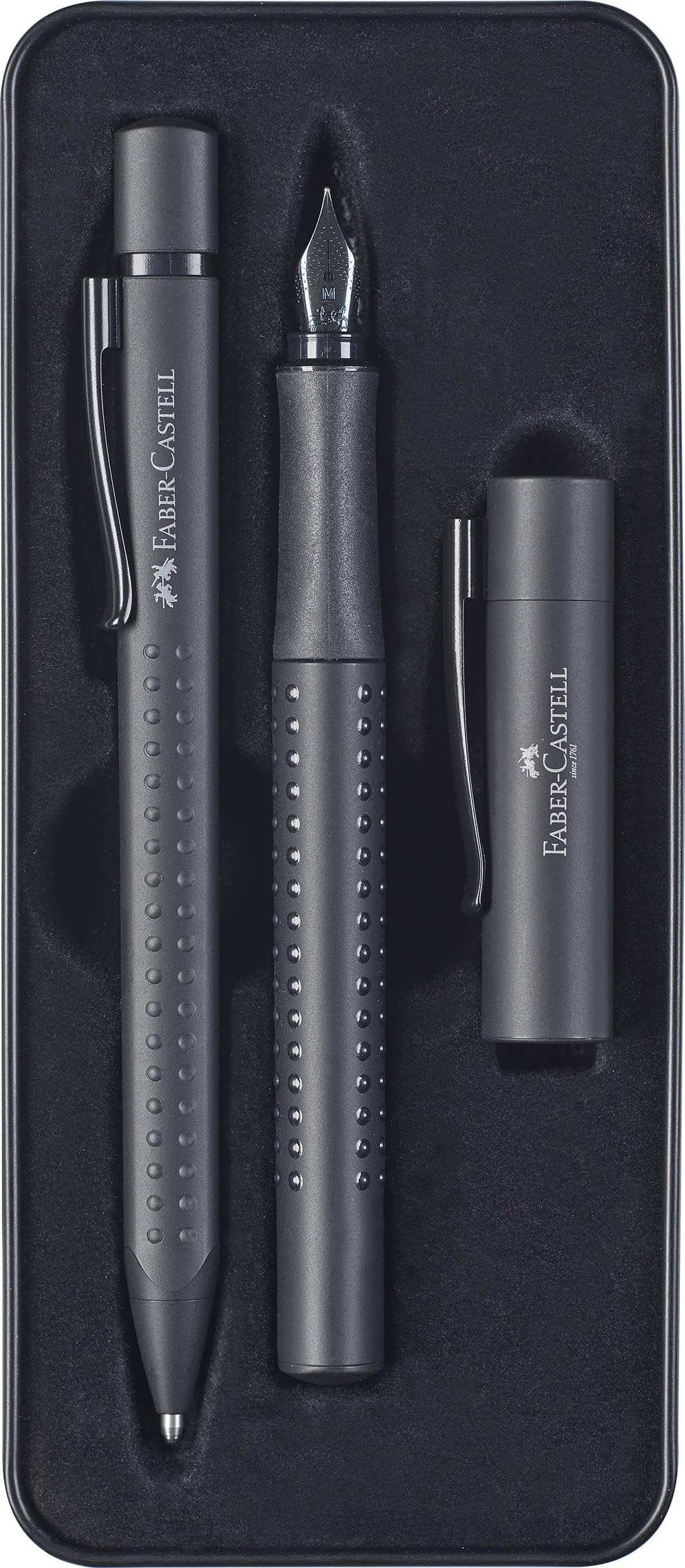 Grip Edition Fountain Pen and Ballpoint Pen Set - All Black