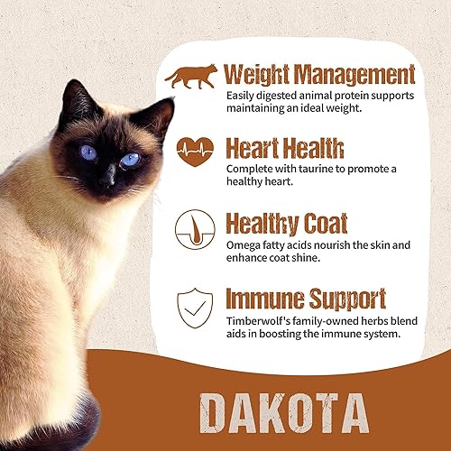 Miniatura 6 de Timberwolf Dakota Beef Recipe Alimento seco para gatos 2.2lb