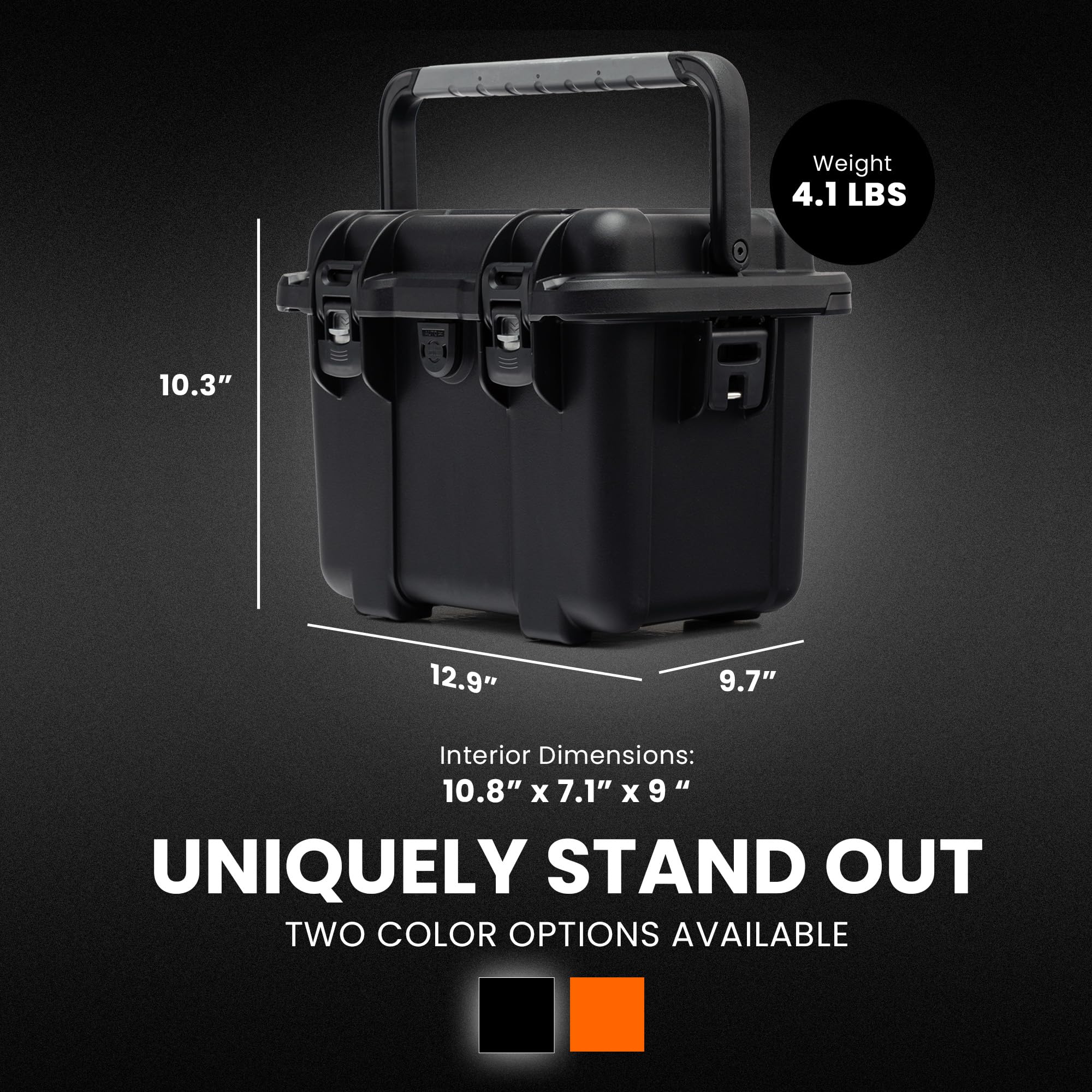 Nanuk T20 Top Loader - Custodia rigida impermeabile con inserto in schiuma Cube, colore: Nero