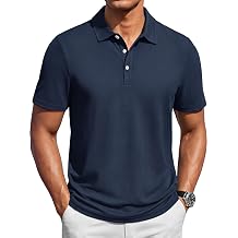 TACVASEN Mens Polo Shirts Cotton Pique Collared Casual & Work Short Sleeve