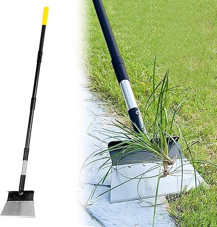 Garden Flat Shovel, Heavy Duty Multifunctional Cleaning Shovel with 60"