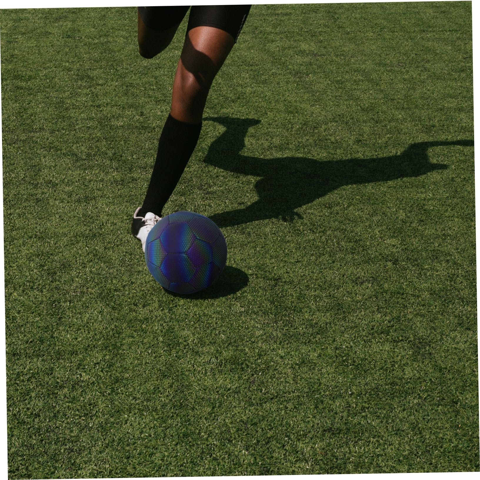 Pallone Calcio Riflettente Olografico Pallone Sportivo Calcio Resistente per Allenamenti e Partite Outdoor
