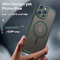 Vista 90 de ImpactStrong Magnetic Guard Designed for iPhone 14 Pro Max Case [Camera Protection] [Military Grade Drop Tested] [Compatible with MagSafe] Slim Black