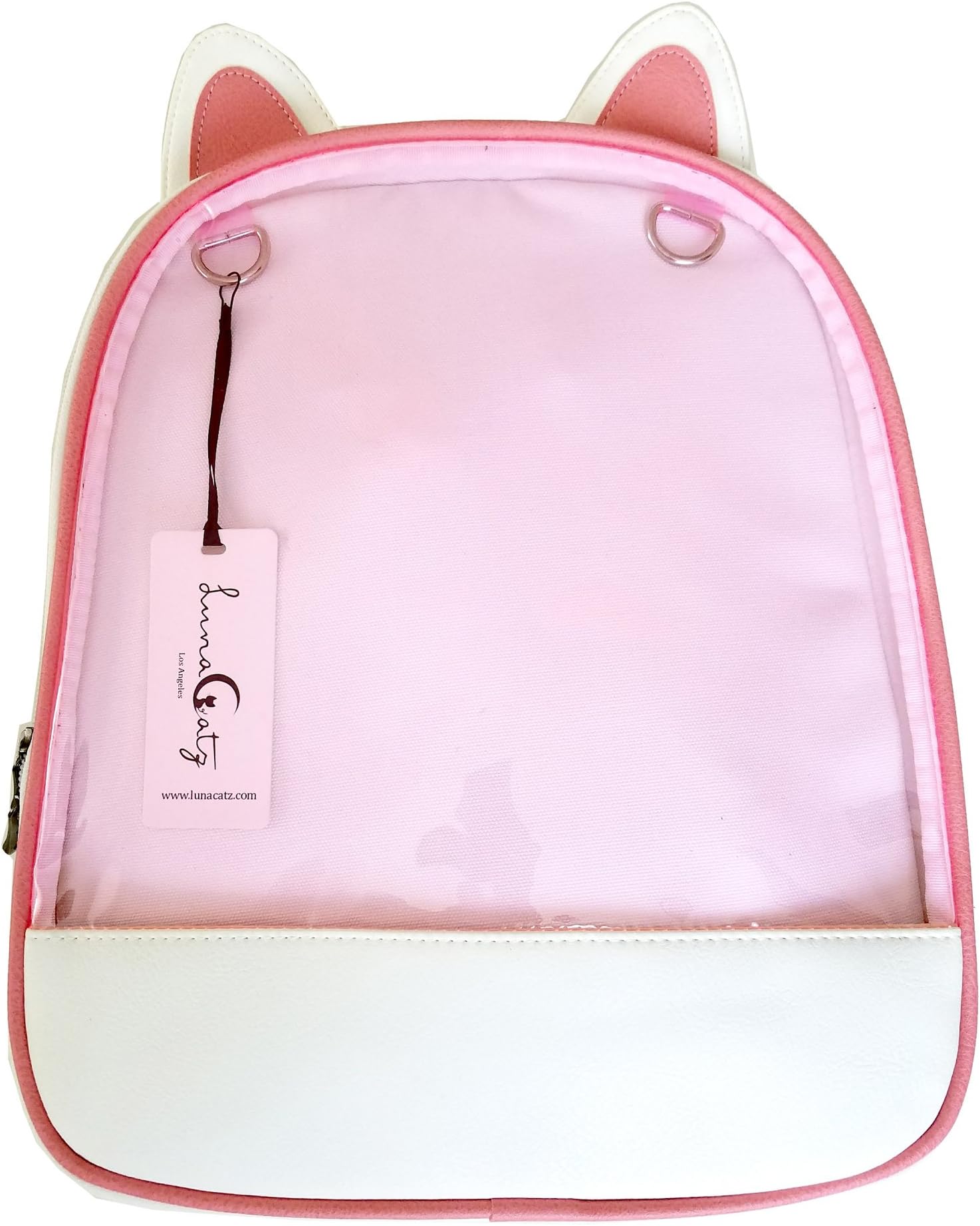 'Ita-Bag' Backpack with Cat Ears and Transparent Front Pocket