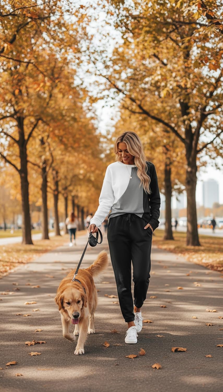 ETCYY NEW Lounge Sets for Women Two Piece Outfits Sweatsuits Sets Long Pant Loungewear Workout Athletic Tracksuits - Image 6