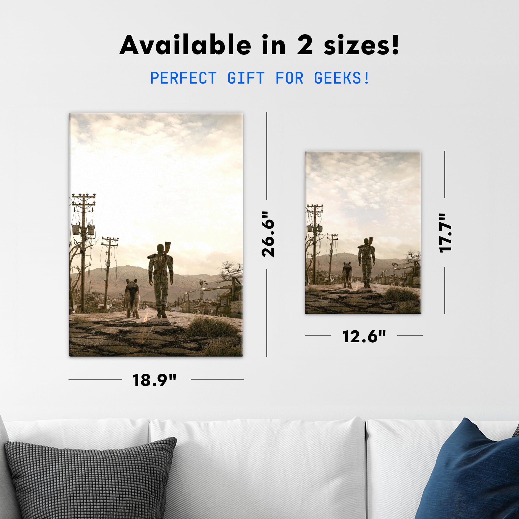 Displate - Poster In Metallo - Montato a Magnete - Fallout - The Road