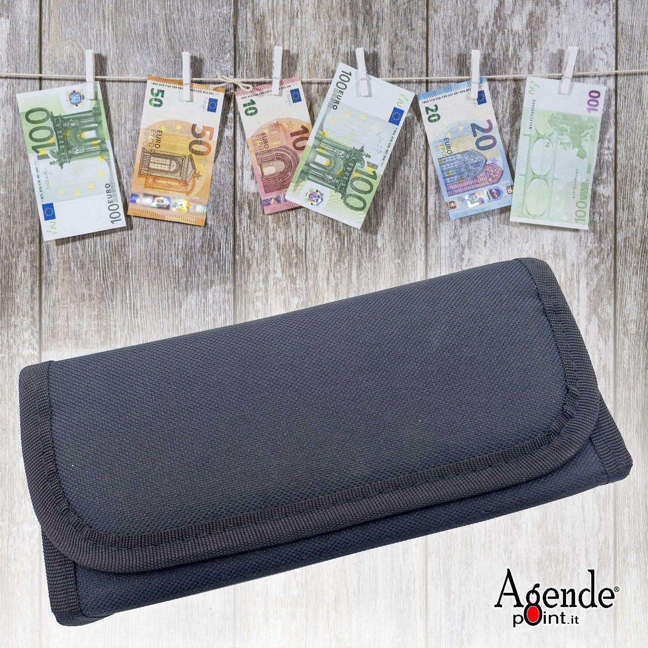Agendepoint.it - Euro Marsupio Porta Monete E Banconote Chiusura Magnetica Borsello Da Camerire