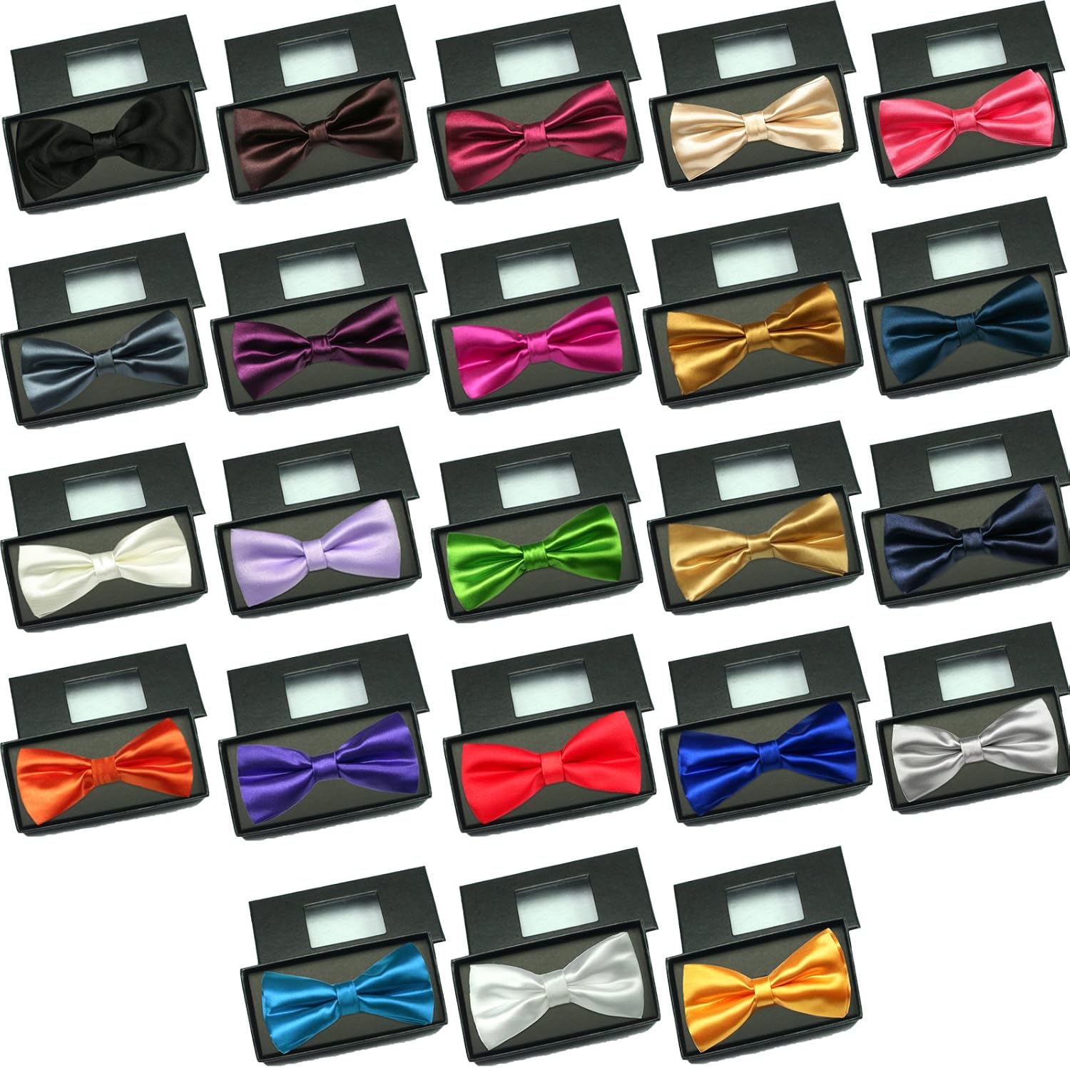 Party Prom Christmas New Year Suits Baby Boy Kid Men Satin Colors Bow Tie SM-XL