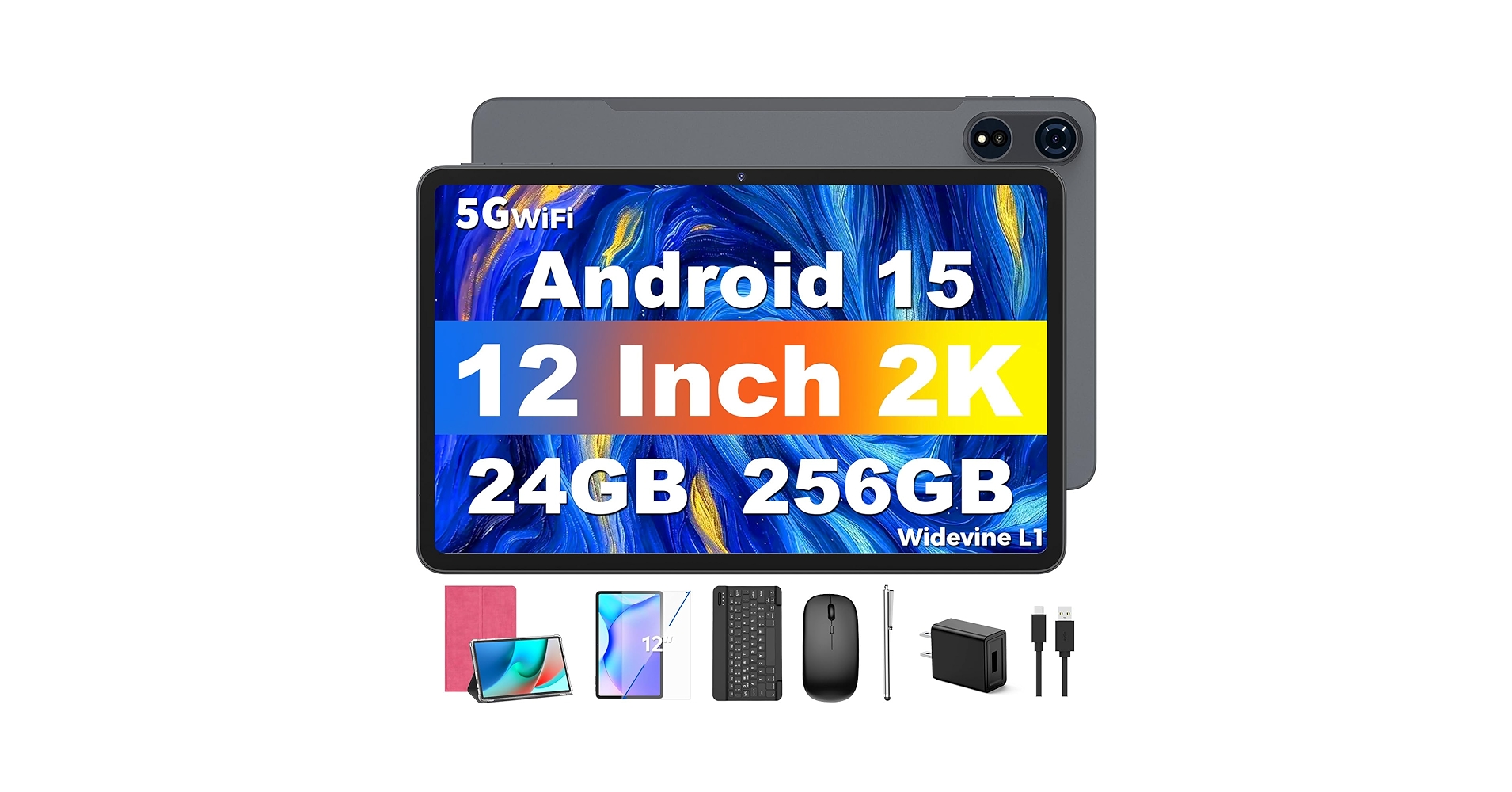 【新品】タブレット Android16 12インチ 2K/24GB/256GB Amazon.com : Android 15 Tablets 12 inch, 24GB（8+16）RAM+256