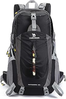Camel Zaino Trekking 30L 40 Litri Resistente all'Acqua Zaini da Escursionismo Nero Blu Verde