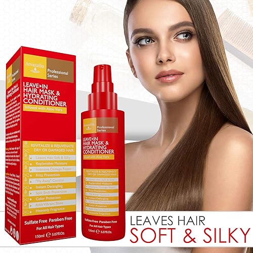 Miniatura 2 de Arvazallia - Mascarilla para el cabello y acondicionador hidratante en espray para cabello seco o dañado acondicionador e hidratante de grado