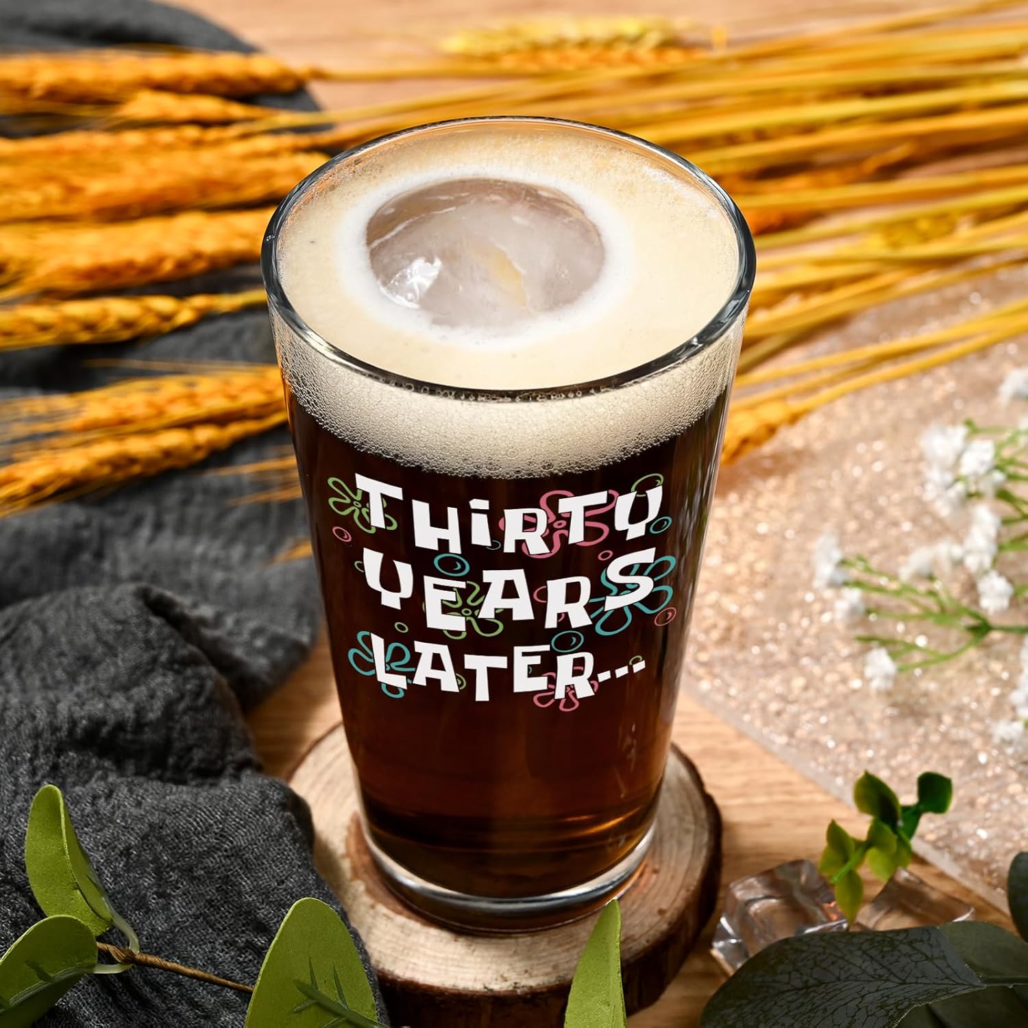 Futtumy 30th Birthday Gifts for Men, 17 OZ Thirty Years Later Beer Glass, 30 Year Old Birthday Gifts for Men Him Dad Father Husband Brother Boyfriend Uncle Women Wife, Gift for 30th Birthday Christmas - Image 7