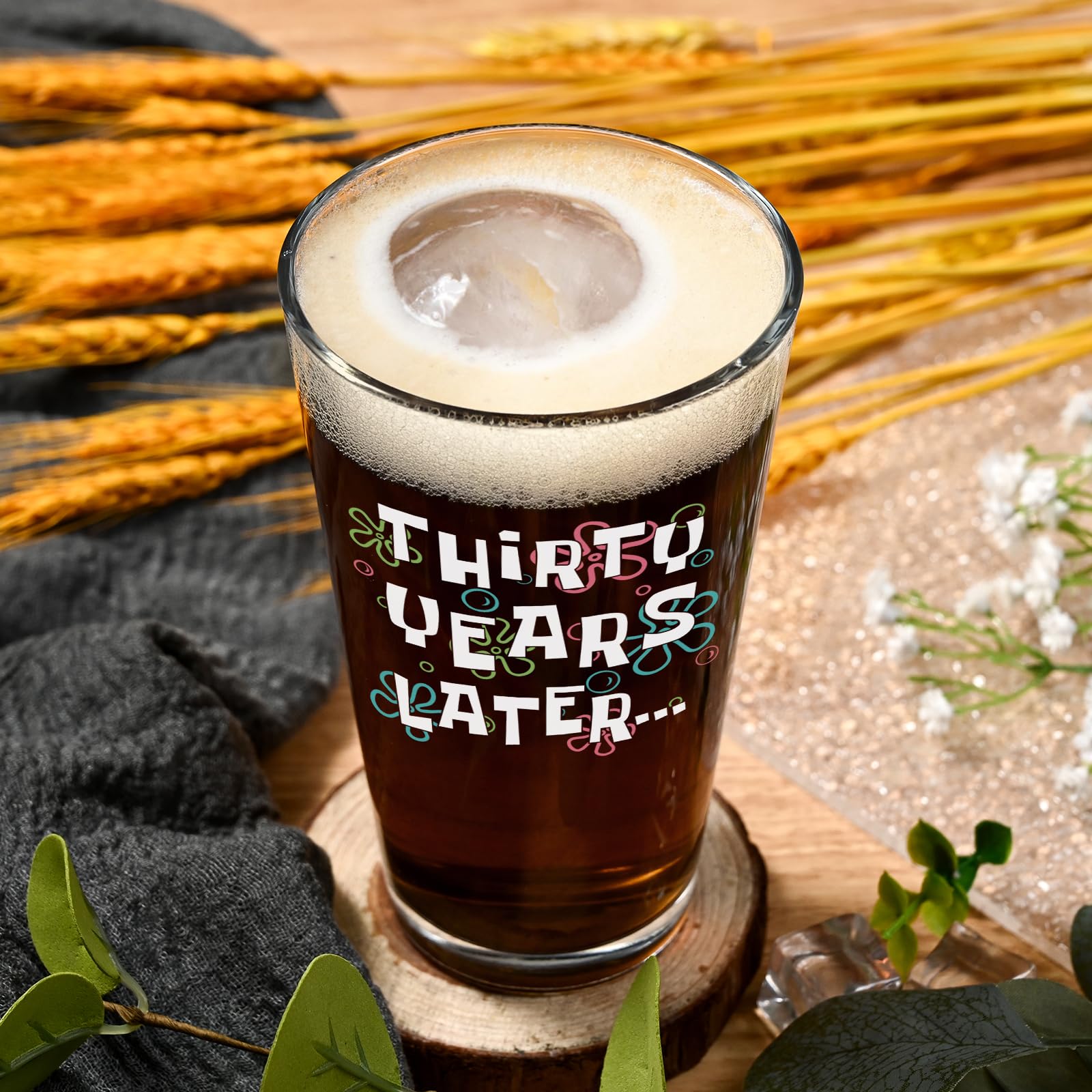 30th Birthday Beer Glass - Gift for Men & Women -7 30th Birthday Beer Glass - Gift for Men & Women -7