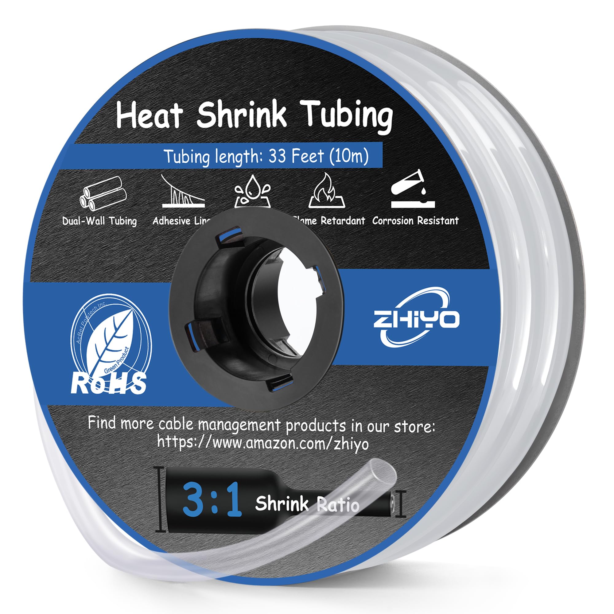 Heat Shrink Tubing - 33 Ft Waterproof Insulation -7