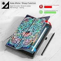 Vista 3 de Funda para la nueva Yaxa Fire HD 10 (solo apta para la 11ª generación, lanzamiento 2021) y la tablet Fire HD 10 Plus, funda plegable y delgada