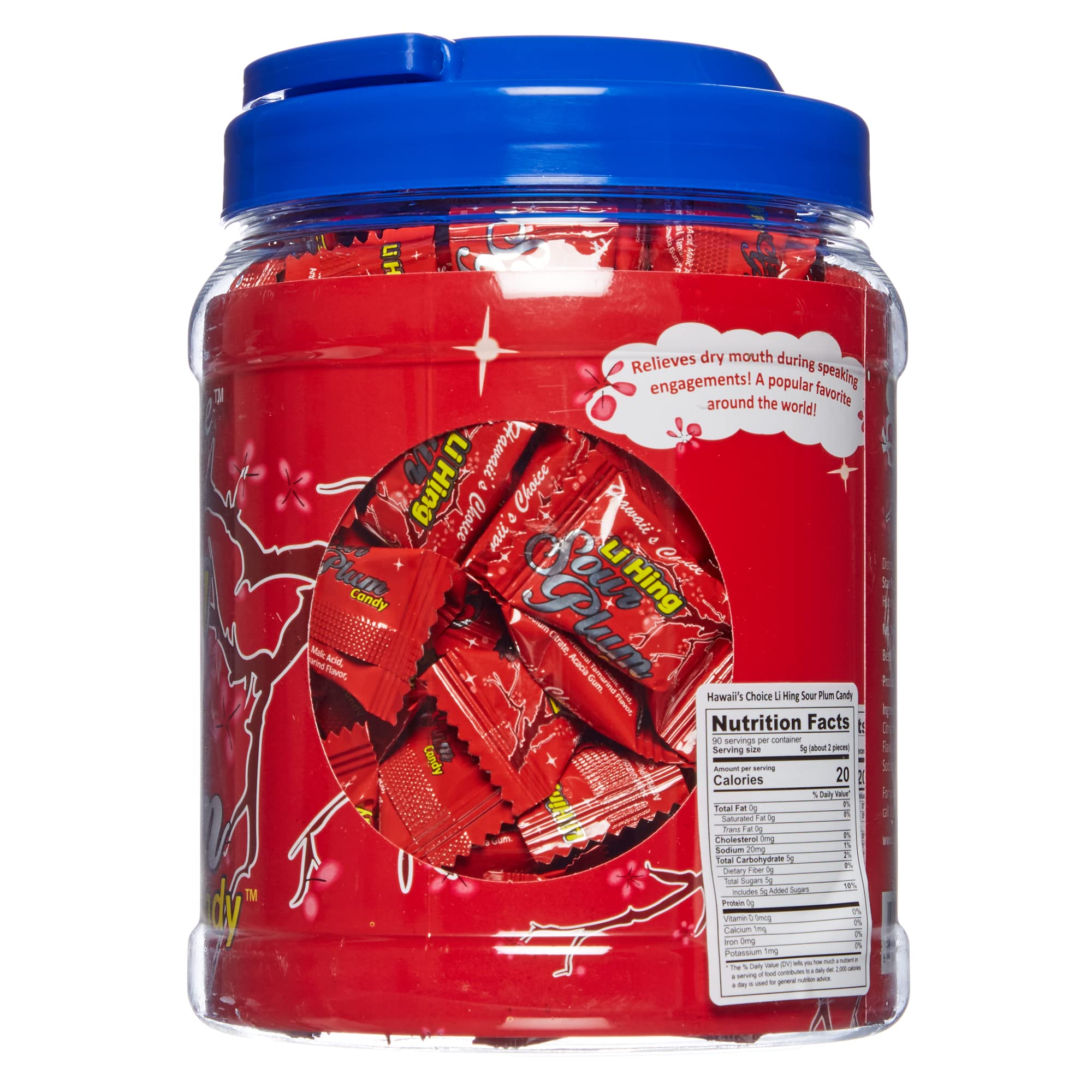 Buy Hawaii's Choice Li Hing Sour Plum Hard Candy Bulk 1lb Jar