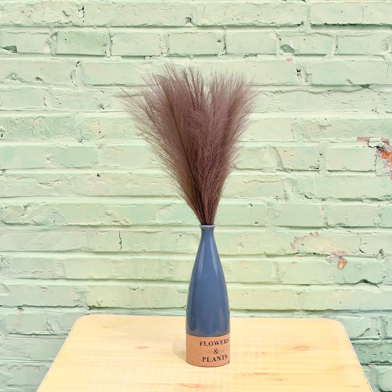 Mandy's 20pcs Artificial Mini Silk Pampas Grass Bouquet for Home Wedding Decoration (Brown) : Home & Kitchen