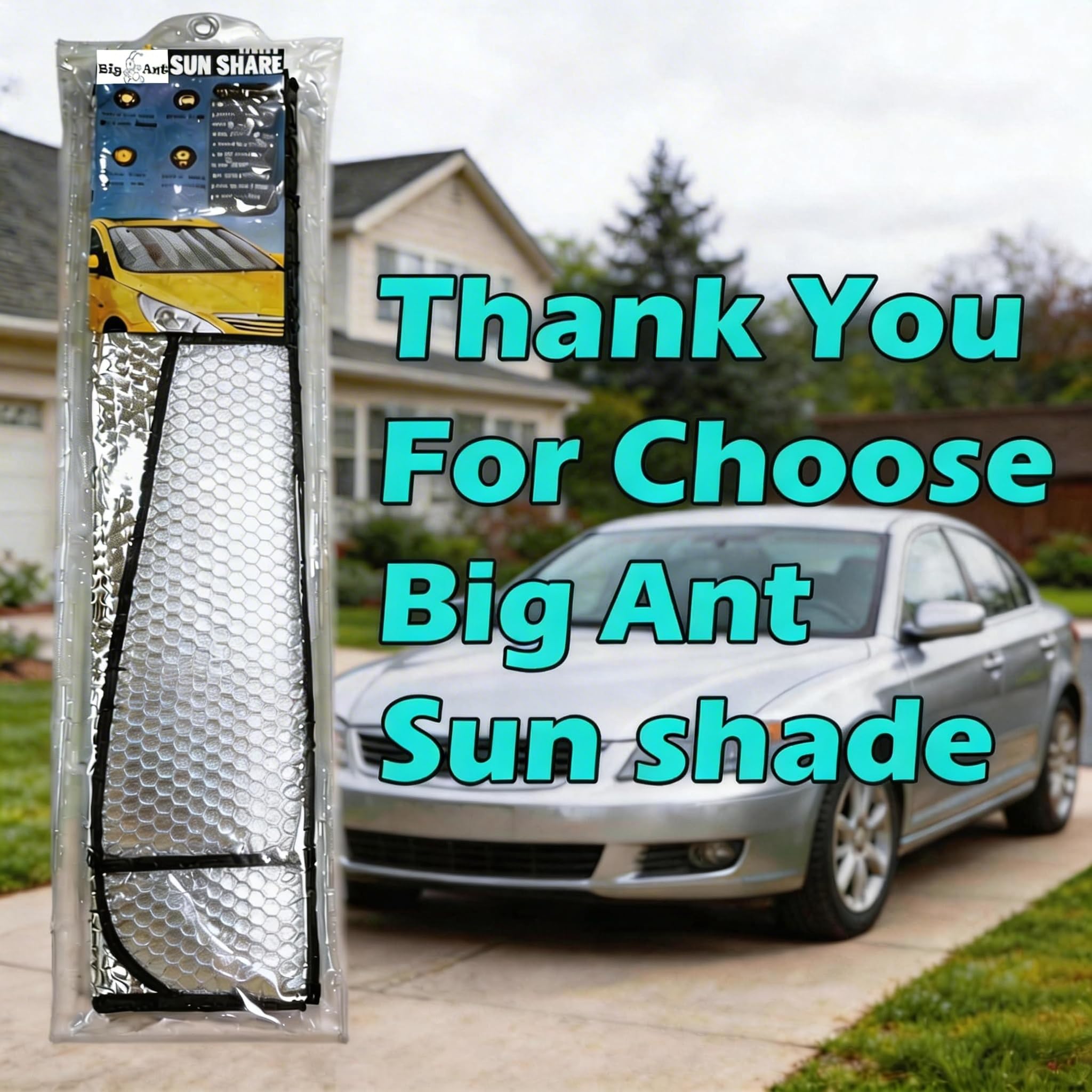 Windshield Sunshade Car Foldable UV Ray Reflector Auto Front