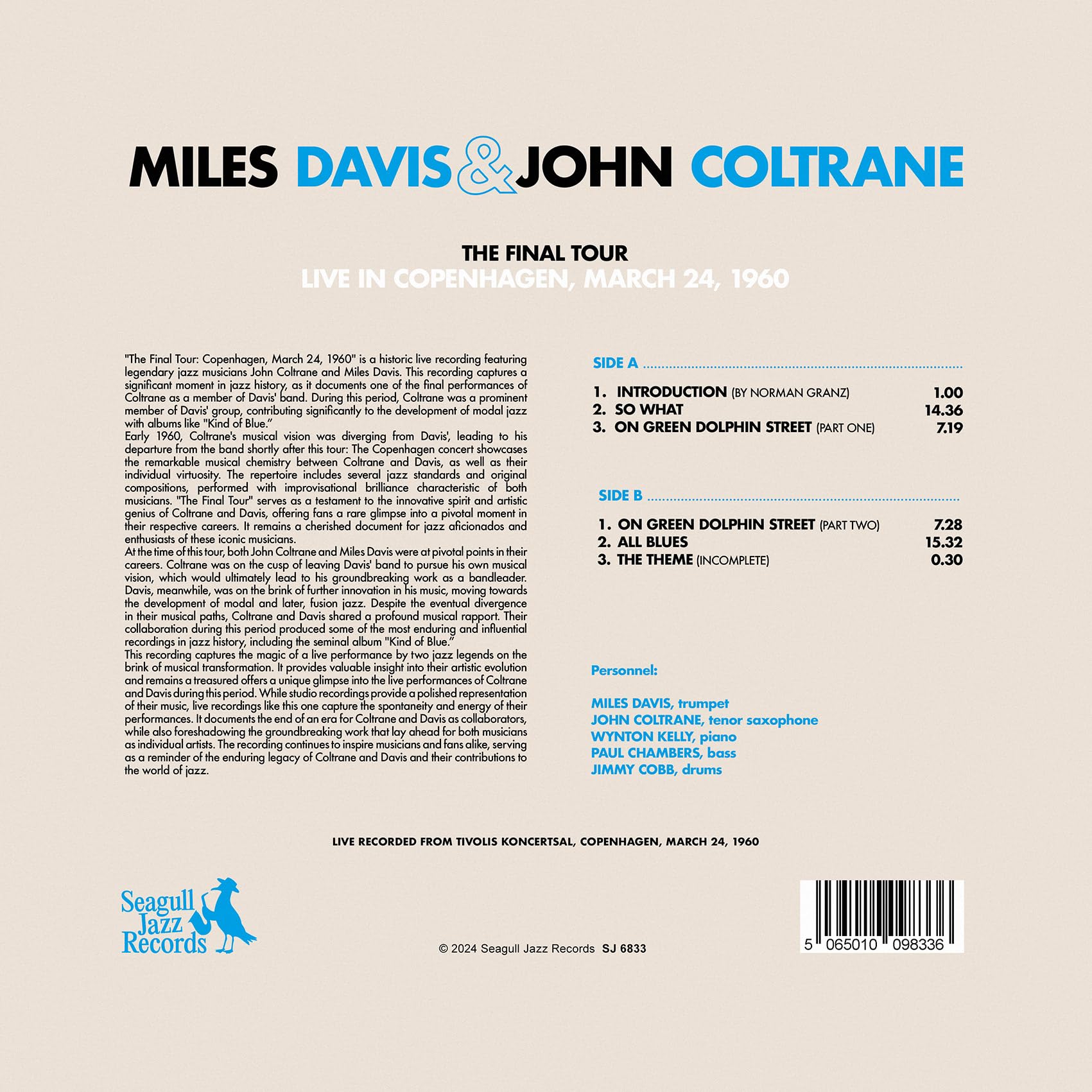 Miles Davis e John Coltrane - Il tour finale: Live in Copenaghen, 24 marzo 1960