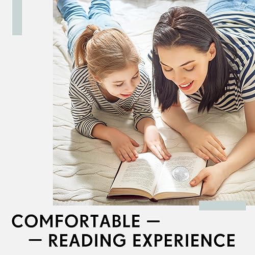 Miniatura 5 de Jetec Lupa de cúpula de cristal de 3.9 pulgadas, lupa de lectura de pisapapeles de deslizamiento 5X, lente óptica de media esfera con caja de