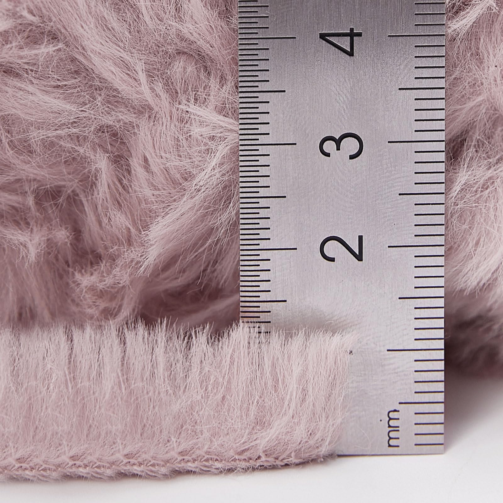 Pretty Jolly 4 Balls Faux Fur Super Soft Chunky Fluffy Yarn for Crochet Knitting Eyelash Polyester Yarn (Lotus Root) - Image 3