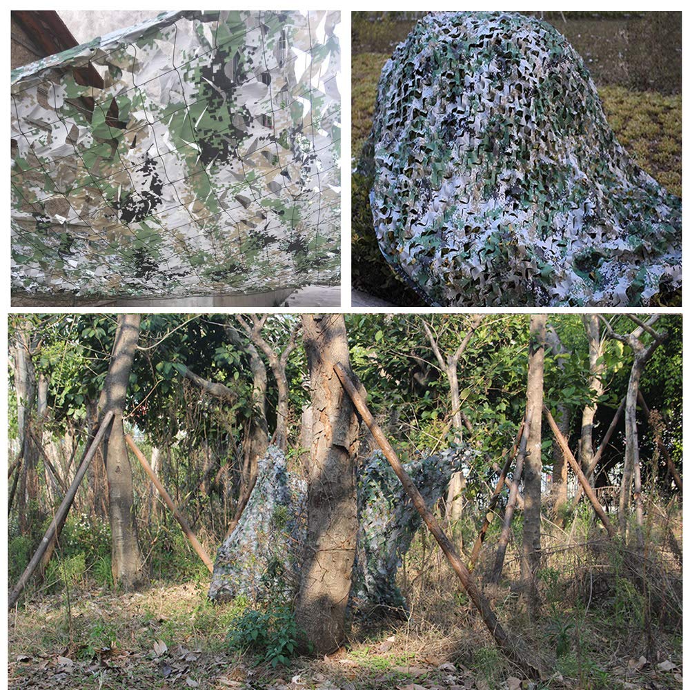 Tarnnetz Camouflage Netz Sonnenschutz Tarnung Camo Net für Jagd Camping Dekoration Schutz Zeltschirm Urwald