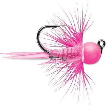 Tungsten Bullfly Jig 1/32 oz Glow Pink