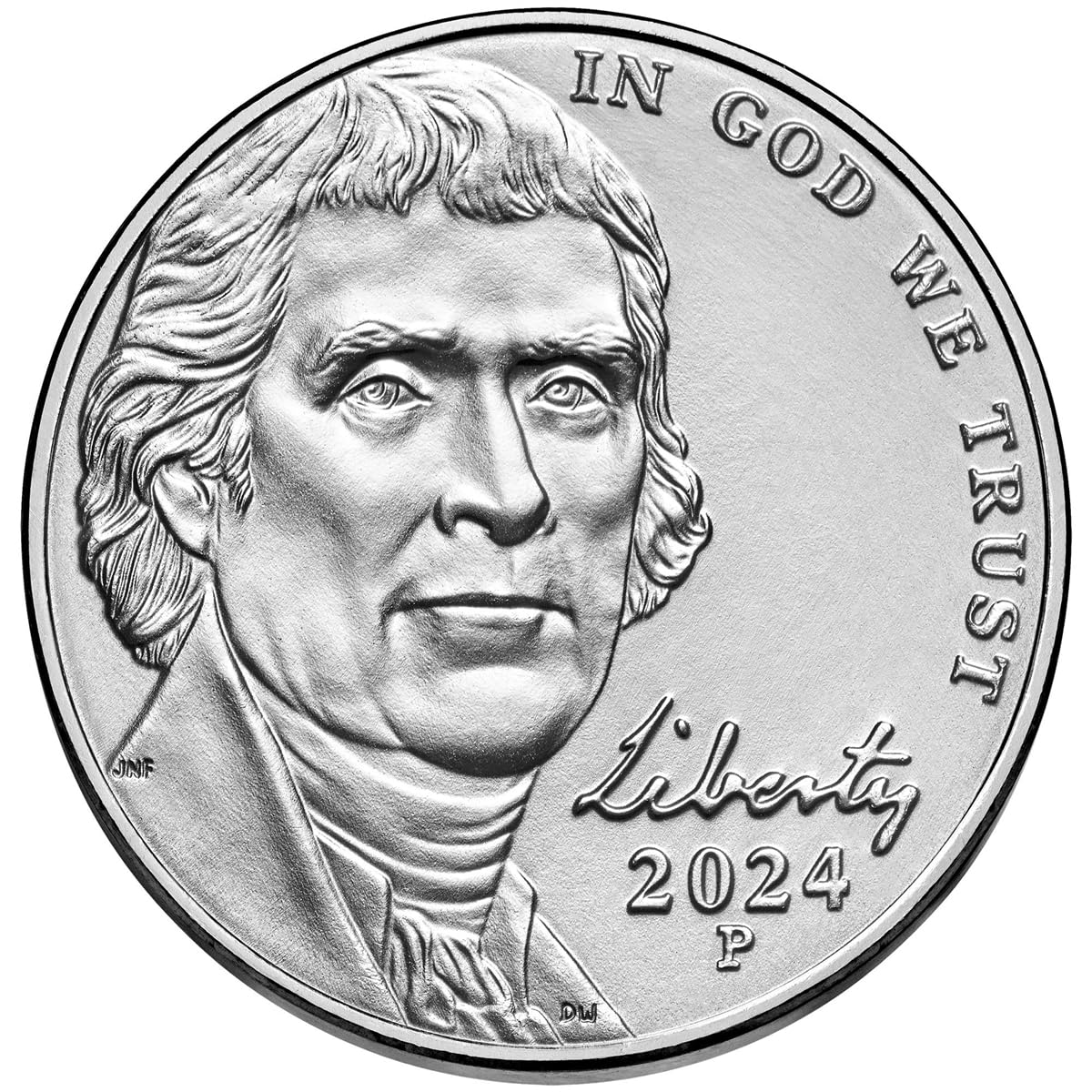 2024 P Jefferson Nickel 40 Coin Roll - Low Mintage Issue
