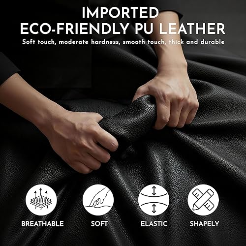 Miniatura 7 de Efomao Silla de oficina grande y alta, silla ejecutiva de respaldo alto resistente de 400 libras con asiento extra ancho de 23.6 pulgadas, silla